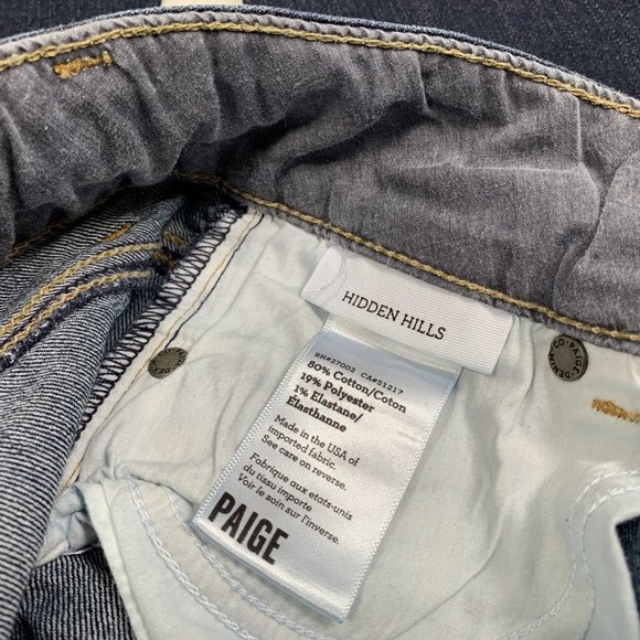 PAIGE Jeans Hidden Hills Bootcut Flare Sz 26 - Picture 6 of 7